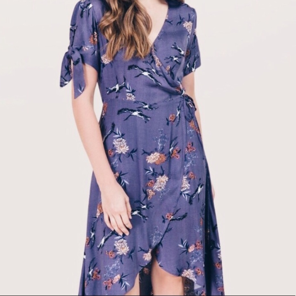 Francesca’s Purple Wrap Dress